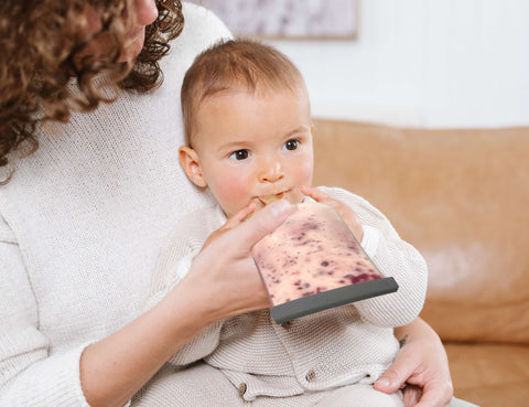 Reusable Silicone Breast Milk & Food / YoghurtPouches 10pk 180ml