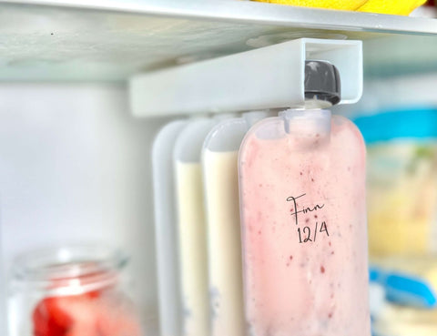 Reusable Silicone Breast Milk & Food / YoghurtPouches 10pk 180ml