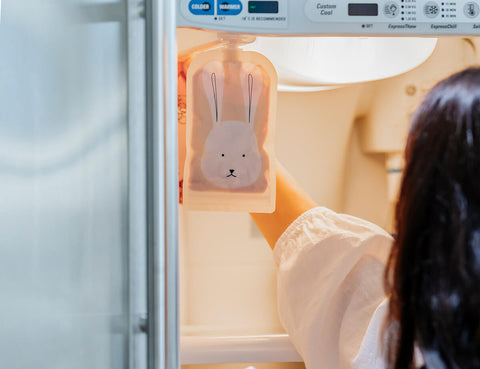 Reusable Baby Food Pouches 120ml Animal Print Dusty Rose & Sand 10PK