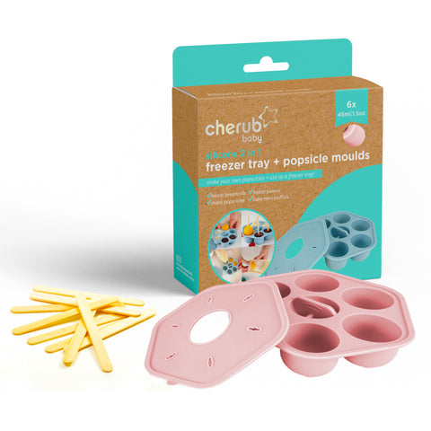 Silicone Baby Food Freezer Trays & Icy Pole Moulds - Dusty Rose