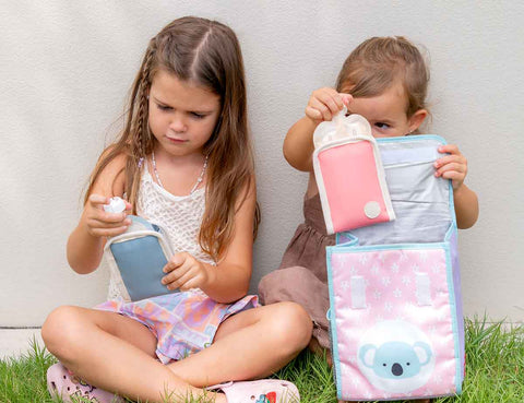 Freezable Baby Food Yoghurt Pouch Cooler Cerulean 2PK