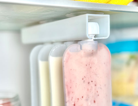 Reusable Silicone Breast Milk & Food / Yoghurt Pouches 2pk 180ml