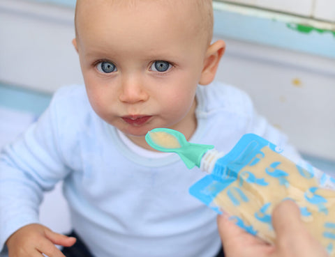 Universal Food Pouch Spoons 2 pack - Aqua & Mint