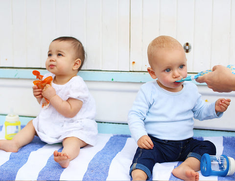 Food Pouch Spoons - Aqua & Mint